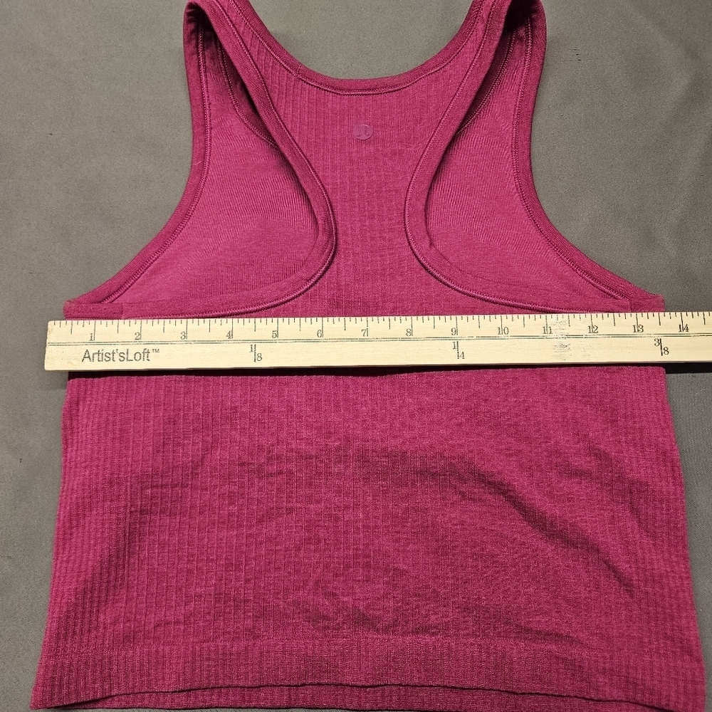 Lululemon Sports Bra Womens 6 Burgundy Ebb To Train Bra Sports Athleisure